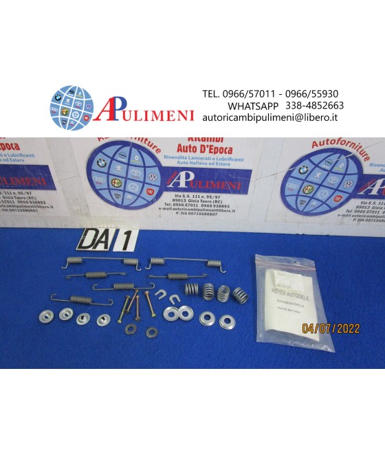 KIT ACCESSORI GANASCE FRENO...