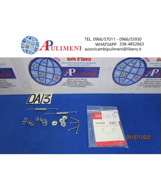 KIT ACCESSORI GANASCE FRENO...