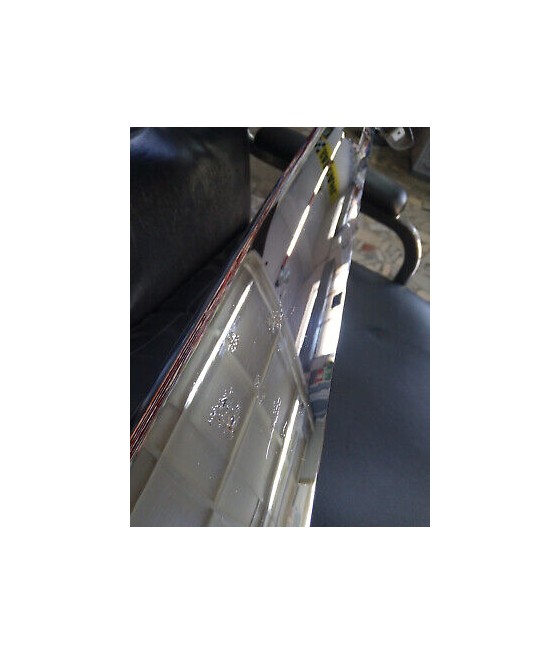 PARAURTI POSTERIORE CROMATO FIAT 128 COUPE' SL CON RIGATURE E OSSIDAZIONE