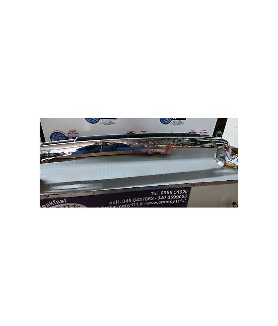 PARAURTI ANTERIORE CROMATO C/GOMMA FIAT 128 3P COUPE' NUOVO!