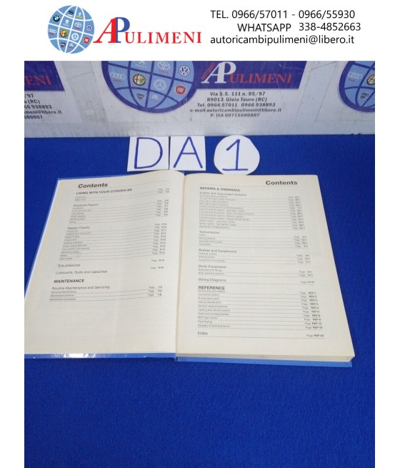 H907022 MANUALE HAYNES SERVIZIO E RIPARAZIONE PER CITROEN BX 83--94 BENZINA