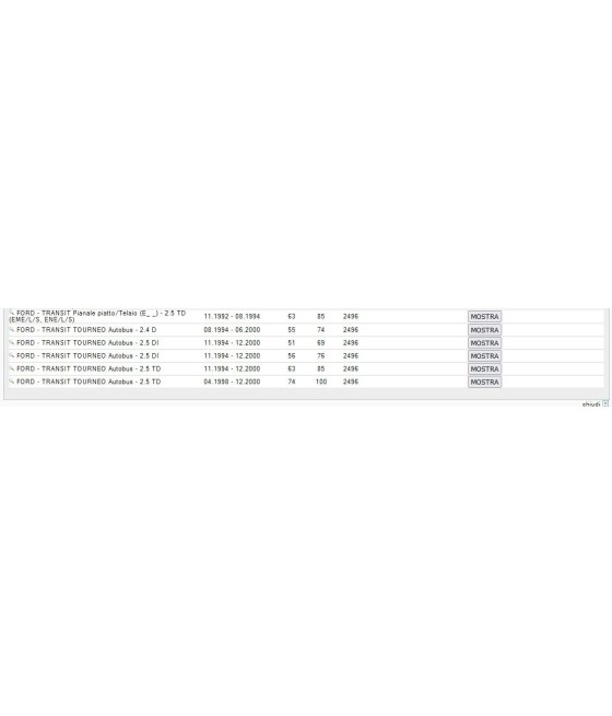 0-N1361 531050410 CUSCINETTO TENDICINGHIA PER FORD TRANSIT 91--00