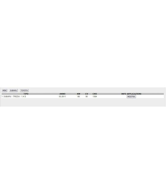 KIT CATENA DISTRIBUZIONE PER MINI ONE D SUBARU TREZIA AURIS COROLLA YARIS 1.4 D