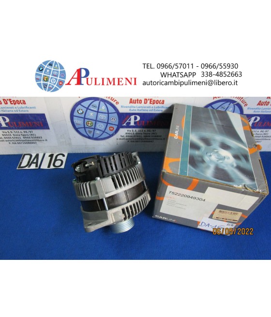 ALTERNATORE GENERATORE 14V 120A PER EVASION JUMPER XANTIA XM XSARA DUCATO 306