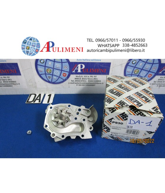 10412 PA412 P930 POMPA ACQUA PER RENAULT CLIO I R19 I II EXPRESS 1.2 1.4
