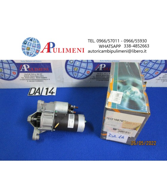 MOTORINO AVVIAMENTO 12V 1,10 KW PER CITROEN BERLINGO JUMPER SCUDO DUCATO