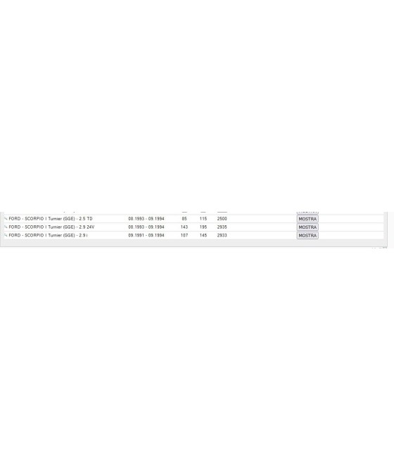 G5-020 0384502 BRACCIO OSCILLANTE ANTERIORE DX PER FORD SCORPIO I 85--94