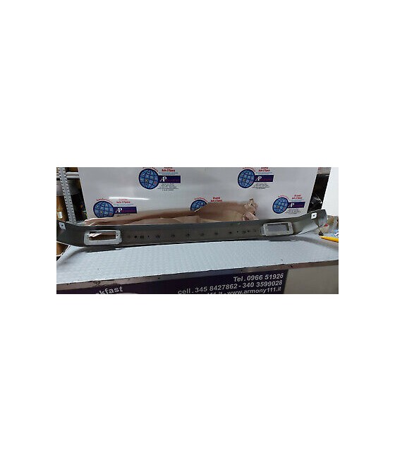 PARAURTI ANTERIORE CROMATO C/GOMMA FIAT 128 3P COUPE' NUOVO!