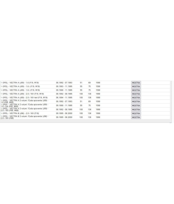 GUARNIZIONE COPPA OLIO PER OPEL ASTRA F CALIBRA A OMEGA VECTRA A B 1.8 2.0 16V