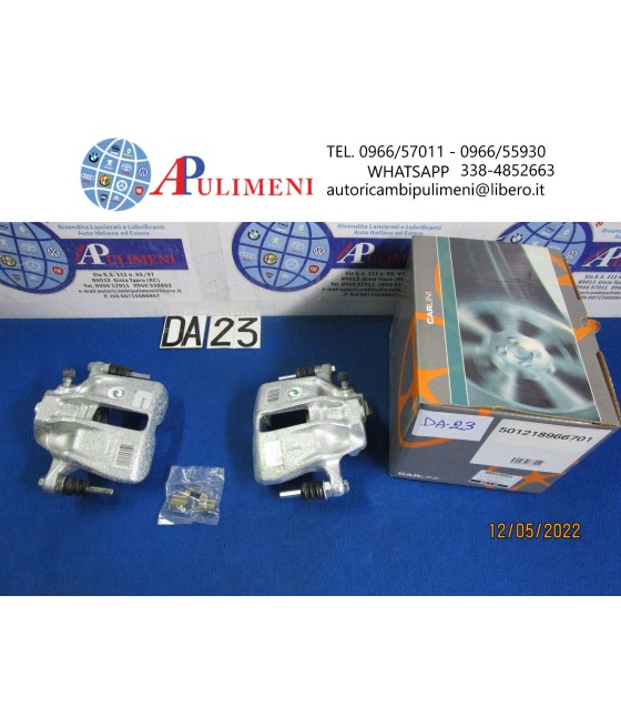 COPPIA PINZE FRENO ANTERIORE DX/SX PER VW GOLF III VENTO 1.6 1.8 1.9 TDI LUCAS