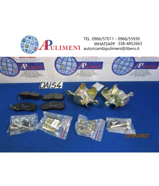 COPPIA PINZE FRENO ANTERIORE DX/SX PER COLT III ECLIPSE I GALANT VI LANCER IV