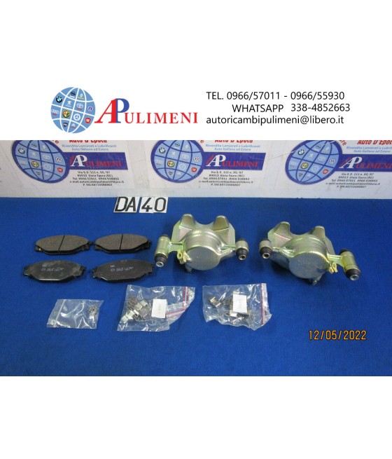 COPPIA PINZE FRENO ANTERIORE DX/SX PER TOYOTA HILUX HIACE IV 2.0 2.4 2.4D AISIN