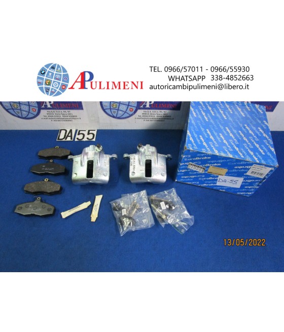 COPPIA PINZE FRENO ANTERIORE DX/SX PER FAVORIT FELICIA I II VW CADDY II 1.6 .1.9
