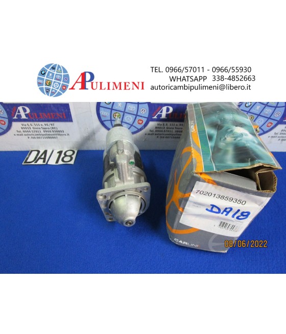 MOTORNO AVVIAMENTO 12V 1 KW PER C15 309 I MURENA 1.1 1.3 1.6 (REVISIONATO)