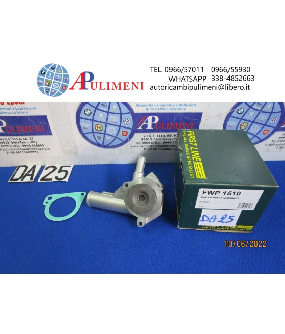 FWP1510 10440 POMPA ACQUA PER FORD ESCORT V FIESTA III 1.1 1.3