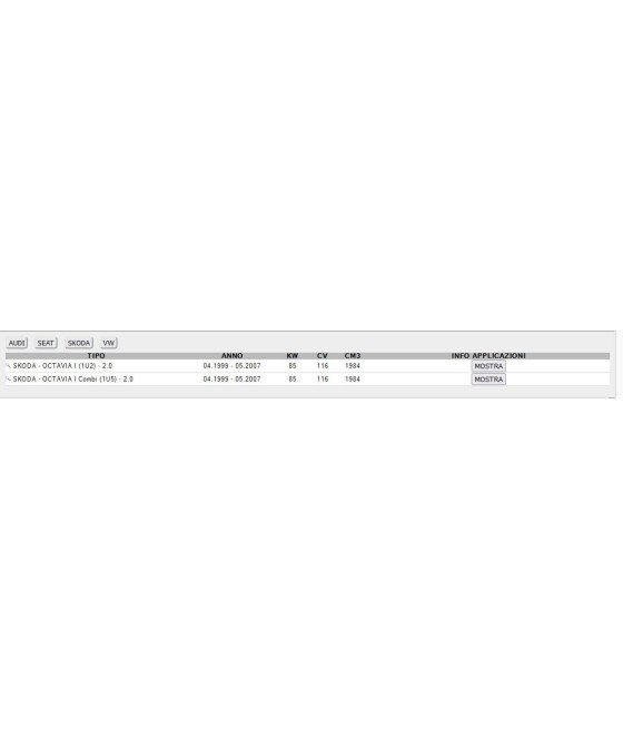 KIT MONTAGGIO CATALIZZATORE ø 60,5 mm PER AUDI A3 1.8 LEON TOLEDO OCTAVIA BORA