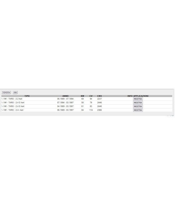 443106 AMMORTIZZATORE ANTERIORE PER TOYOTA HILUX IV V