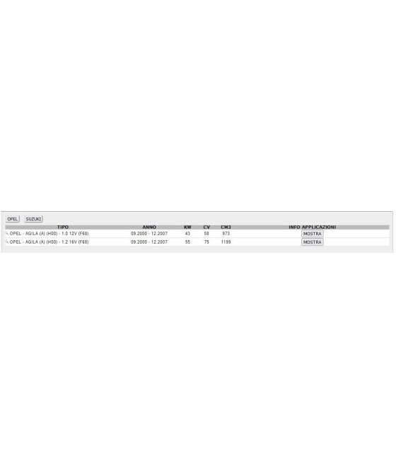COPPIA TAMBURI FRENO POSTERIORE PER OPEL AGILA SUZUKI ALTO VI IGNIS I WAGON R+