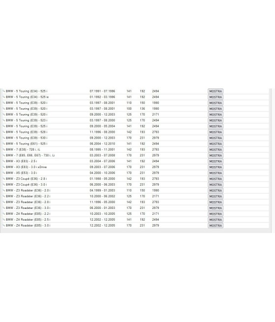 KIT CATENA DISTRIBUZIONE PER BMW S.3 E36 E46 S.5 E34 E39 E60 E61 S.7 X3 X5 Z3 Z4