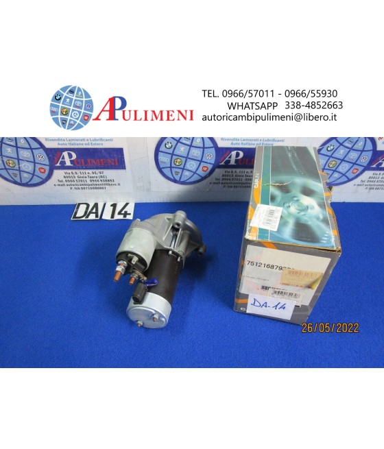 MOTORINO AVVIAMENTO 12V 1,10 KW PER CITROEN BERLINGO JUMPER SCUDO DUCATO
