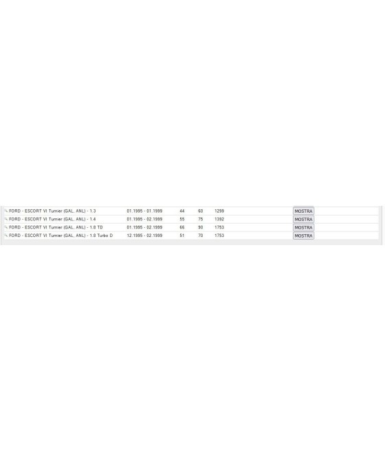 A3080G 333826 AMMORTIZZATORE ANTERIORE PER FORD ESCORT VI 95--99