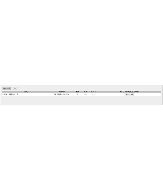 TESTINA DX/SX SCATOLA STERZO PER TOYOTA 4 RUNNER HIACE III HILUX V VI VW TARO