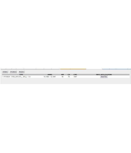 FILTRO ARIA MOTORE PER HONDA CIVIC IV V HYUNDAI STELLAR MAZDA 323 II III