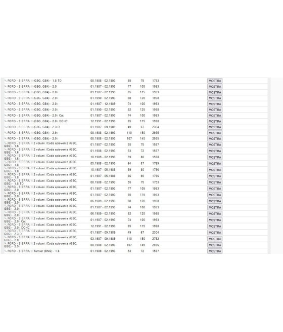 35895 333832 AMMORTIZZATORE ANTERIORE PER FORD SIERRA I II