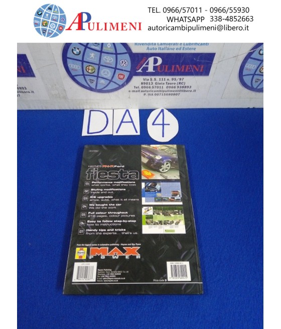 MANUALE GUIDA HAYNES MAXPOWER TUNING MODIFICHE FORD FIESTA 