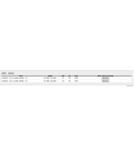 BWP1751 10639 POMPA ACQUA PER FORD FIESTA IV V 1.3 1.3 i KA 1.3 i MAZDA 121 III 