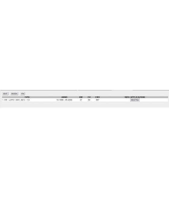 CUSCINETTO TENDICINGHIA PER SEAT AROSA 1.0 SKODA OCTAVIA I 1.4 VW LUPO 1.0