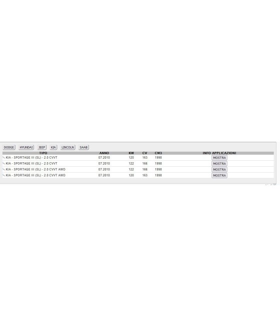 6PK2550 CINGHIA SERVIZI POLI-V PER DODGE IVECO SAAB AUDI OPEL JEEP