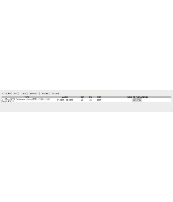 CUSCINETTO TENDICINGHIA PER BX ZX LADA NIVA 205 305 309 405 ROVER 200 400 TALBOT