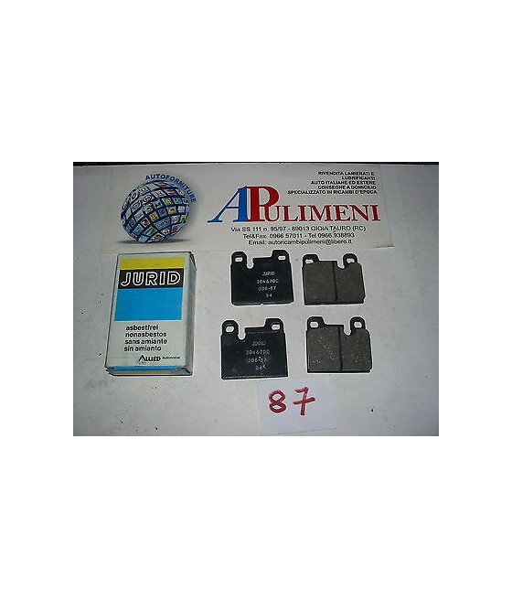 SERIE PASTICCHE FRENO (BRAKE-PADS) POST PORSCHE 911 2.7 3.0 S/SC  CARRERA/TARGA