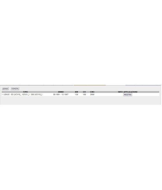 CAVO LACCIO FUNE FRENO A MANO POSTERIORE SX PER LEXUS ES 3.0 TOYOTA CANRY 2.2