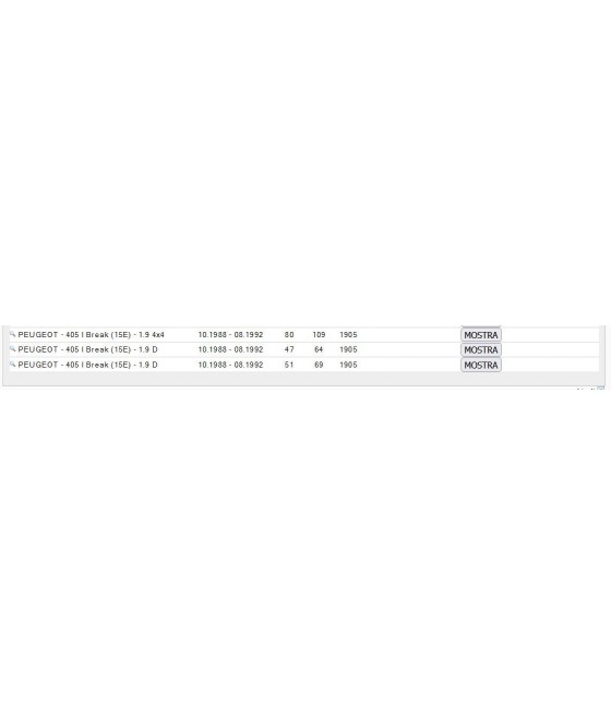 8533 4806.39 TUBO FRENO ANTERIORE PER PEUGEOT 405 I (L.510mm)