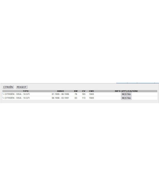 8529 4806.31 TUBO FRENO ANTERIORE PER CITROEN VISA PEUGEOT 309 (L.435mm)