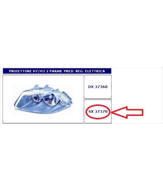 FARO PROIETTORE SX H7/H3 2...