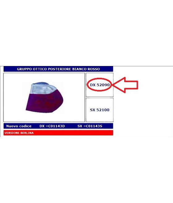 52090 FANALE POSTERIORE DX...