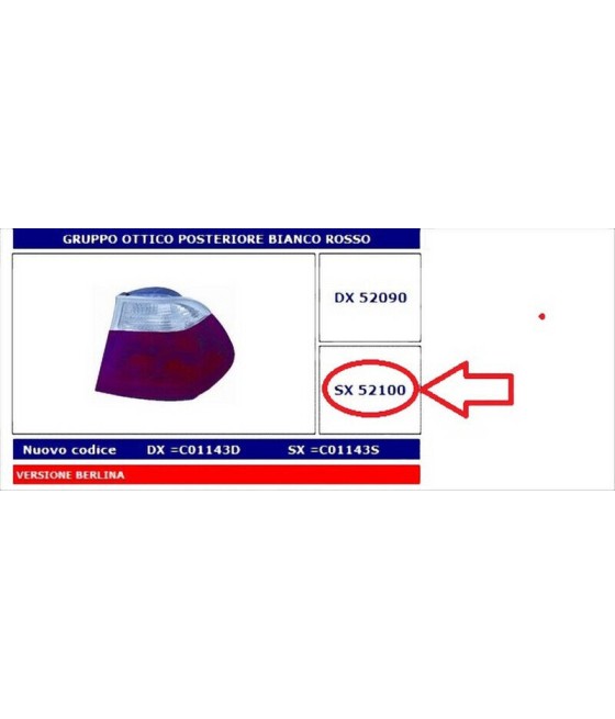 52100 FANALE POSTERIORE SX...