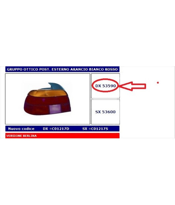 FANALE POST EST DX ARANCIO...