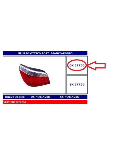 57750 FANALE POSTERIORE DX...