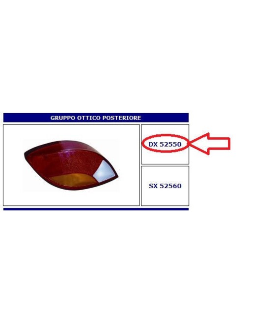 52550 FANALE POSTERIORE DX...