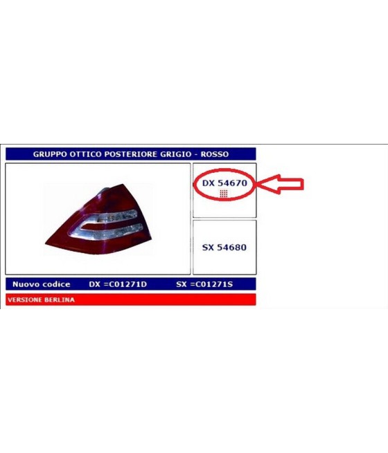 54670 FANALE POSTERIORE DX...