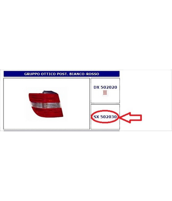 502030 FANALE POSTERIORE SX...