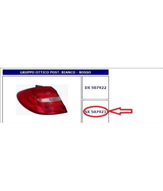 507923 FANALE POSTERIORE SX...