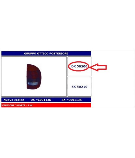 50200 FANALE POSTERIORE DX...