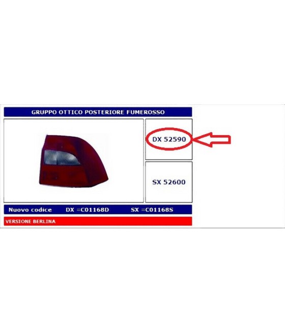 52590 FANALE POSTERIORE DX...