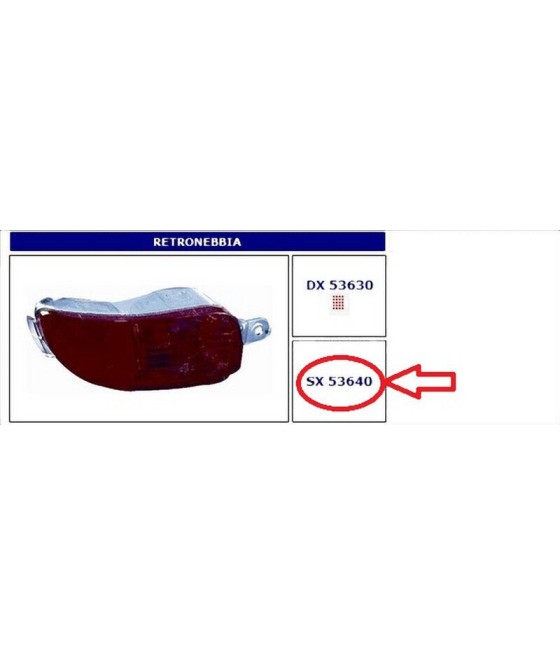 53640 FANALE RETRONEBBIA...