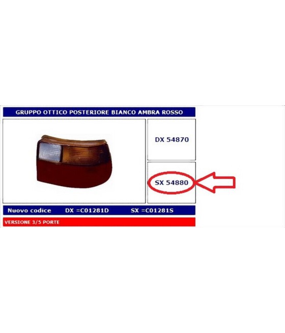 54880 FANALE POSTERIORE SX...